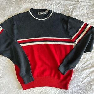 Vintage Men’s Incline Sport Black and Red Crewneck sweater